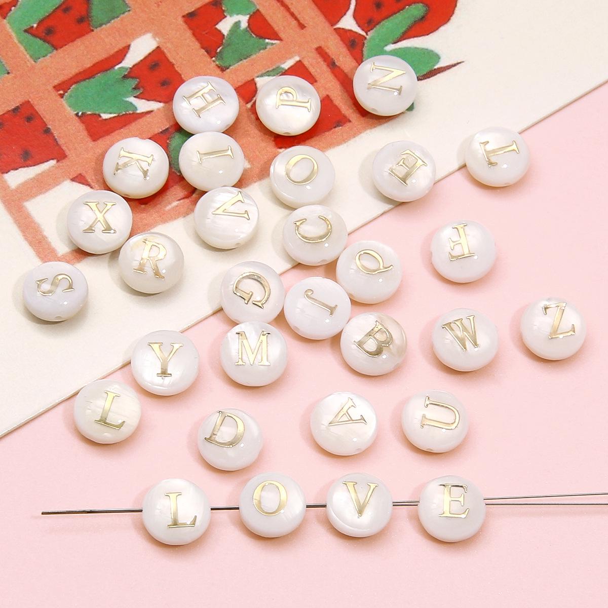 

Gold Foil Seashell Beads: DIY Jewelry Making Materials for Bracelets, Necklaces, and Pendants 8mm, Hole ~1mm, White, 1/pack