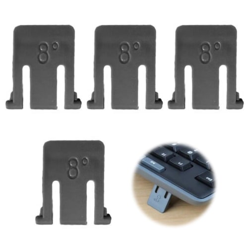 EsiFare Keyboard Feet Stands for Logitech (4-Pack) - Keyboard Stand, PC Repair Parts, Legs, Keyboard Feet Stands, Repair Parts, Replacement Kit for Lo