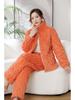 Women's Coral Fleece Flannel Pajamas: Warm, Thick, Quilted, Autumn/Winter Home Wear. Luxurious, Can Be Worn Outside.