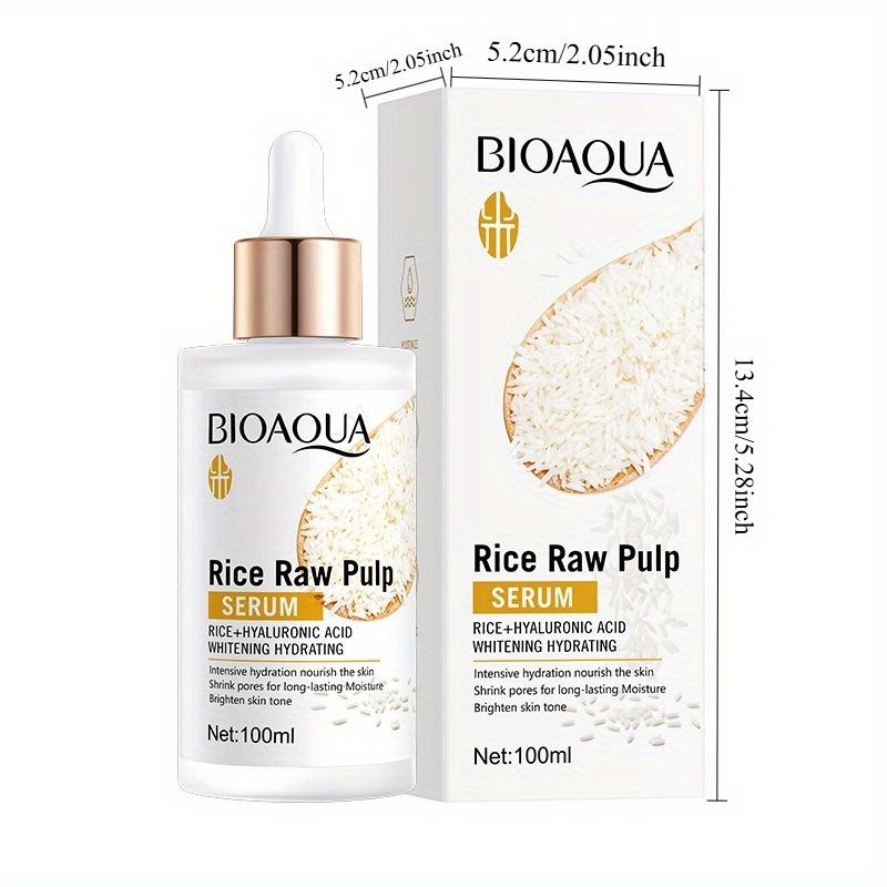 

Rice pureed hyaluronic acid serum with niacinamide deeply nourishes and hydrates skin for lasting moisture 1