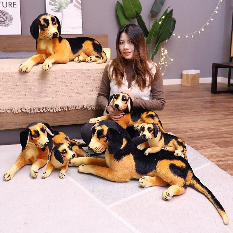 Simulation Deutscher Schäferhund Plüschtiere Schöne Militärhundepuppen Ausgestopftes weiches Tierkissen Geburtstagsgeschenk für Kinder