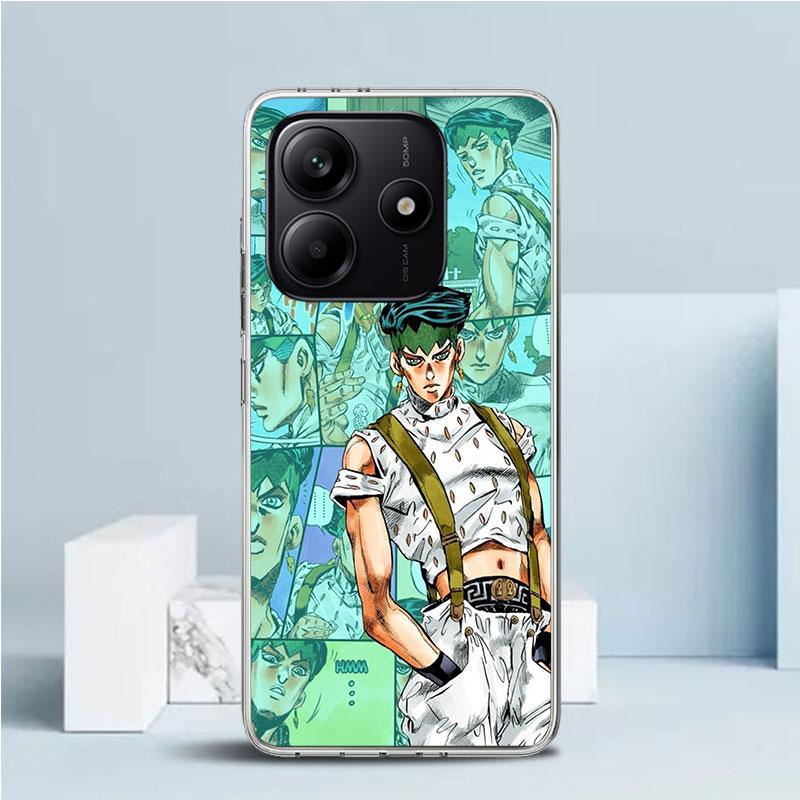 JoJo Adventure Rohan Kishibe Soft Cover for Xiaomi Redmi Note 15 14 13 12 Pro Plus Phone Case 14S 11S 11T 11E 10S 10 4G Pattern