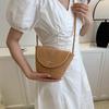 2025 summer new woven flower bucket bag simple casual underarm shoulder bag personalized foreign style oblique span bag