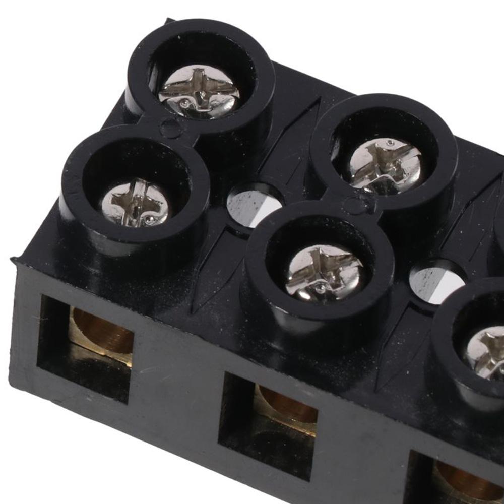 Dual Row Terminal Block 60A Screw Electric Barrier Strip Terminal Base   Electrical Engineering