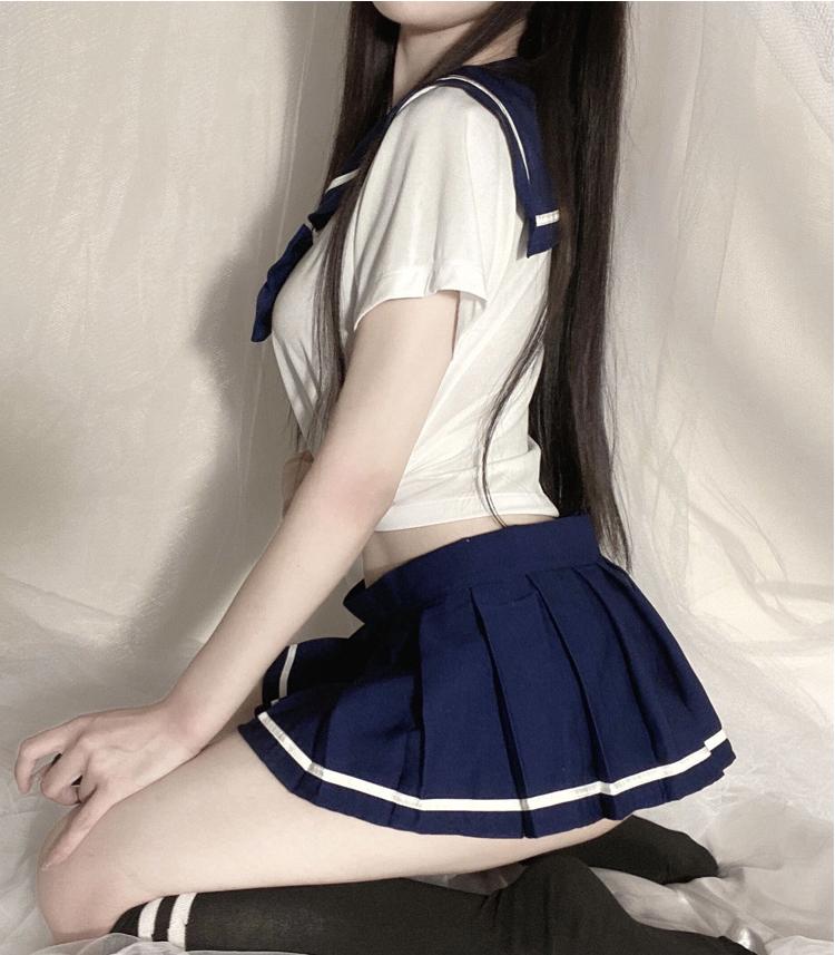 Women Sexy Cosplay Lingerie Student Uniform Anime School Girl Erotic Costume Dress Women Miniskirt Outfit Short Top Sex Clothes