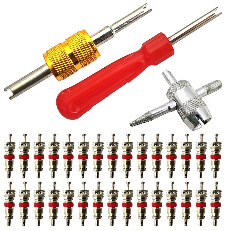 Chiave per Valvole e Cacciavite: Installatore/Rimuovitore Stelo Valvola Pneumatica per Motociclette, Biciclette e Automobili