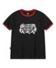 CPGN STUDIO Stamp Club Ringer Short Sleeve T-Shirt Black
