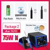 A-BF 969 Adjustable Temperature Soldering Iron Station, 75W Industrial Grade Tool
