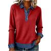Women's Solid Color Long Sleeved Fashionable Women's Casual Top