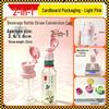 Child-Safe Universal Straw Adapter for Beverage Bottles