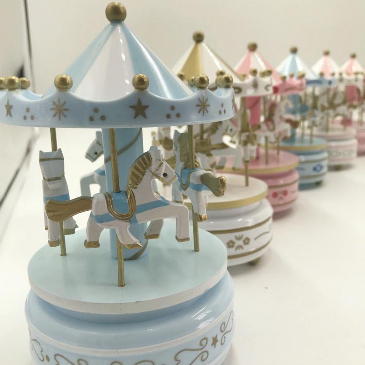 Music Box Carousel Birthday Cake & Christmas Decoration Gift