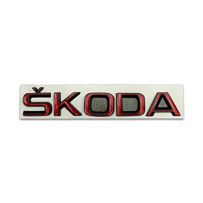 

Car Sticker 2026 Hot Metal for Skoda Logo VRS Yeti Octavia Kamiq Kodiaq Karoq Superb Fabia Rapid Car Logo Stickers Rear Trunk Em Small темно-сірий колір