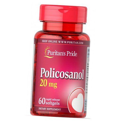 

Полікозанол, Policosanol 20, Puritan s Pride 60гелкапс (72367032) 60softgels