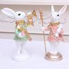 Handcrafted Easter Rabbit Scepter Display Ornament Perfect For Holiday Enthusiasts And Indoor Decoration Lovers