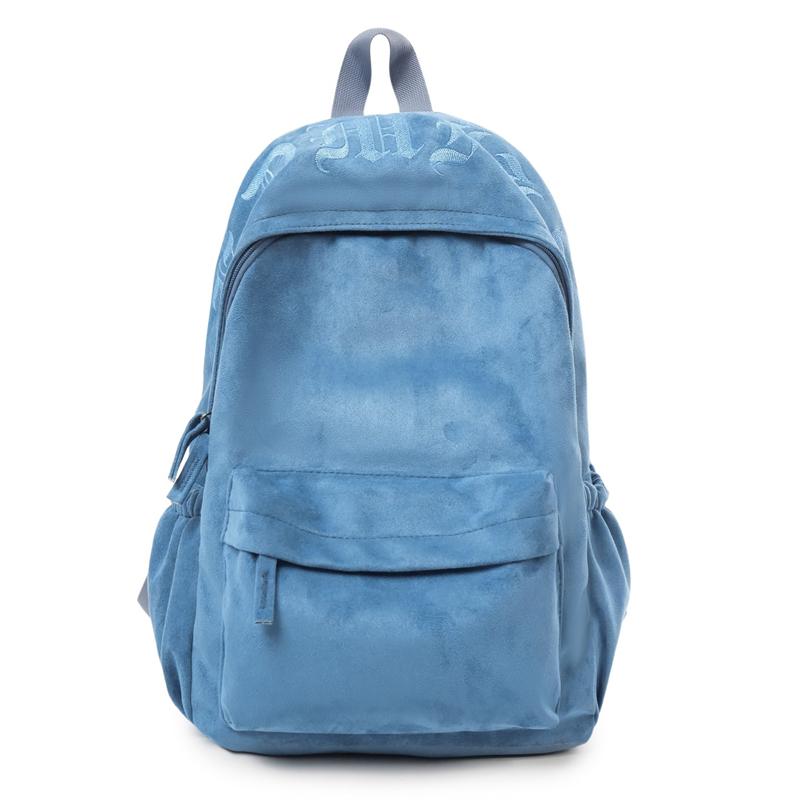 Große Kapazität Schultasche Damen Unifarbener Rucksack Reise Leichter Rucksack