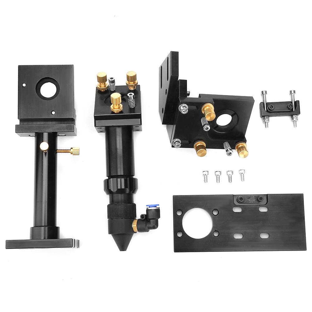 Black Oxide Film Aluminum Laser Head Mirror Frame Set for Laser Engraving Machine(63.5 101.6mm)