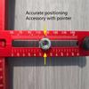 Aluminium Alloy Cabinet Hardware Jig Adjustable Self Centering Adjustable Template Drill Guide for Cabinet Hardware Installation