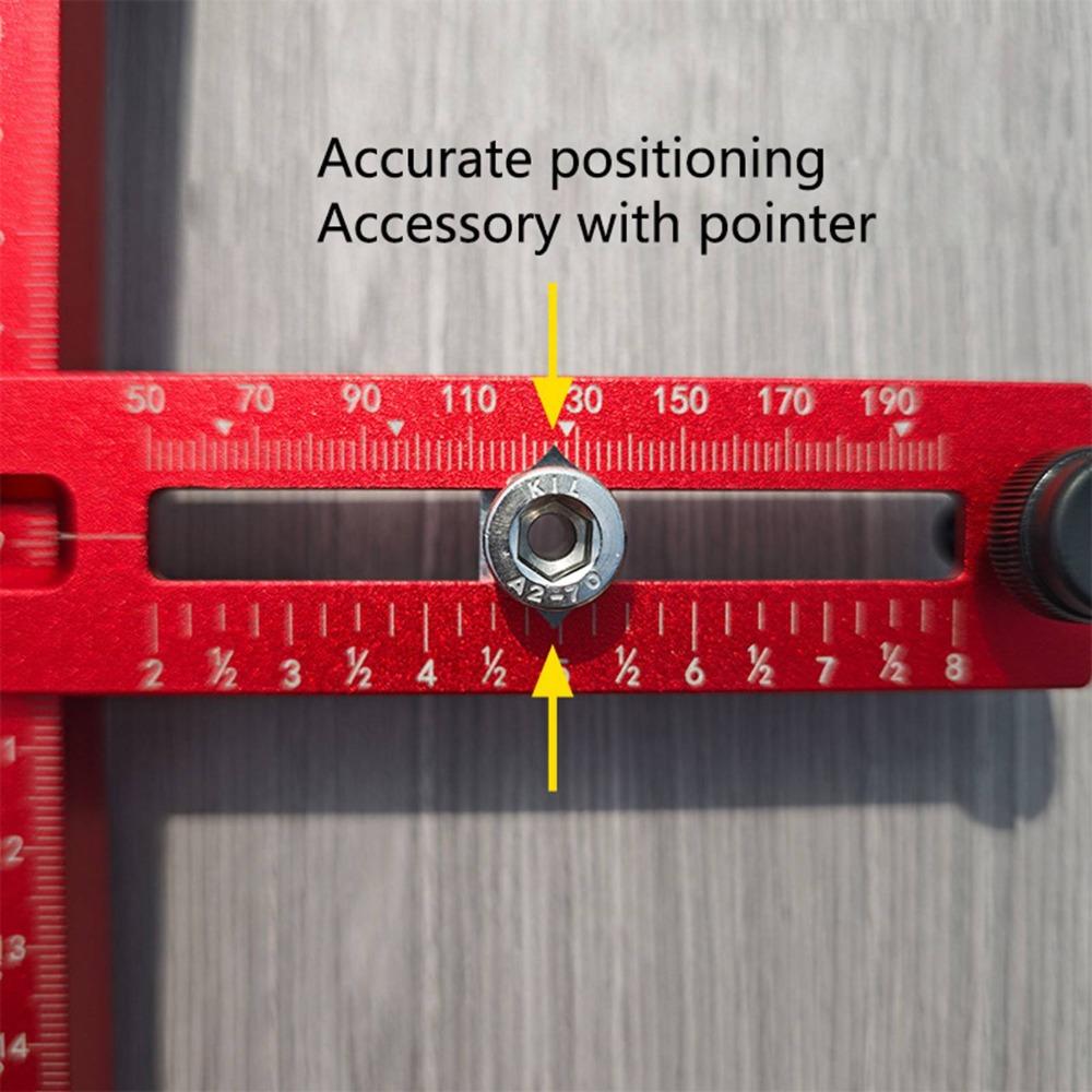 Aluminium Alloy Cabinet Hardware Jig Adjustable Self Centering Adjustable Template Drill Guide for Cabinet Hardware Installation