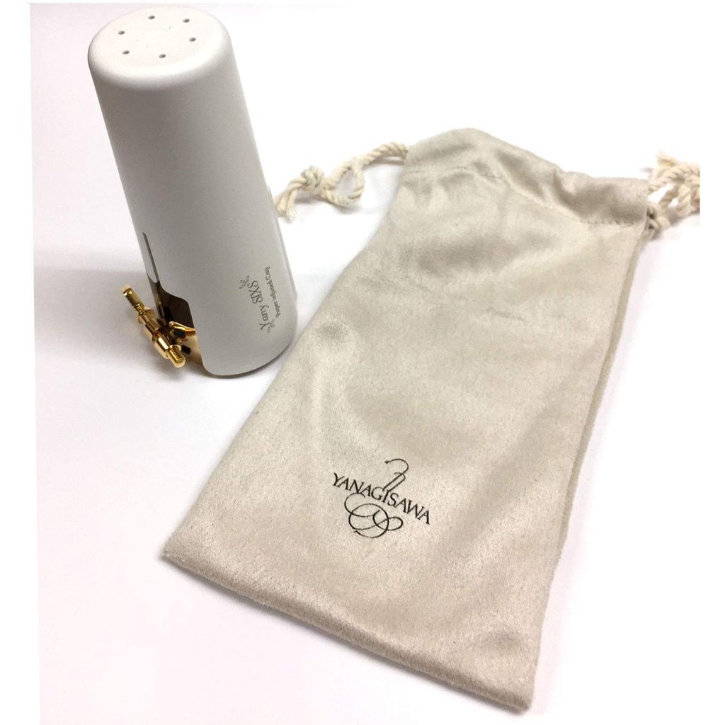 Yany SIXS ligature for ebonite (reverse tighteningsingle screw) for baritone saxophone, gold-plated finish