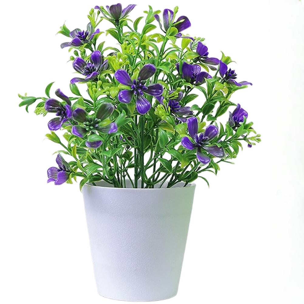 Fake Flower Set for Wedding Tablescape Desktop Home Decor Plastic Artificial Arrangement with Realistic Details 22x15cm