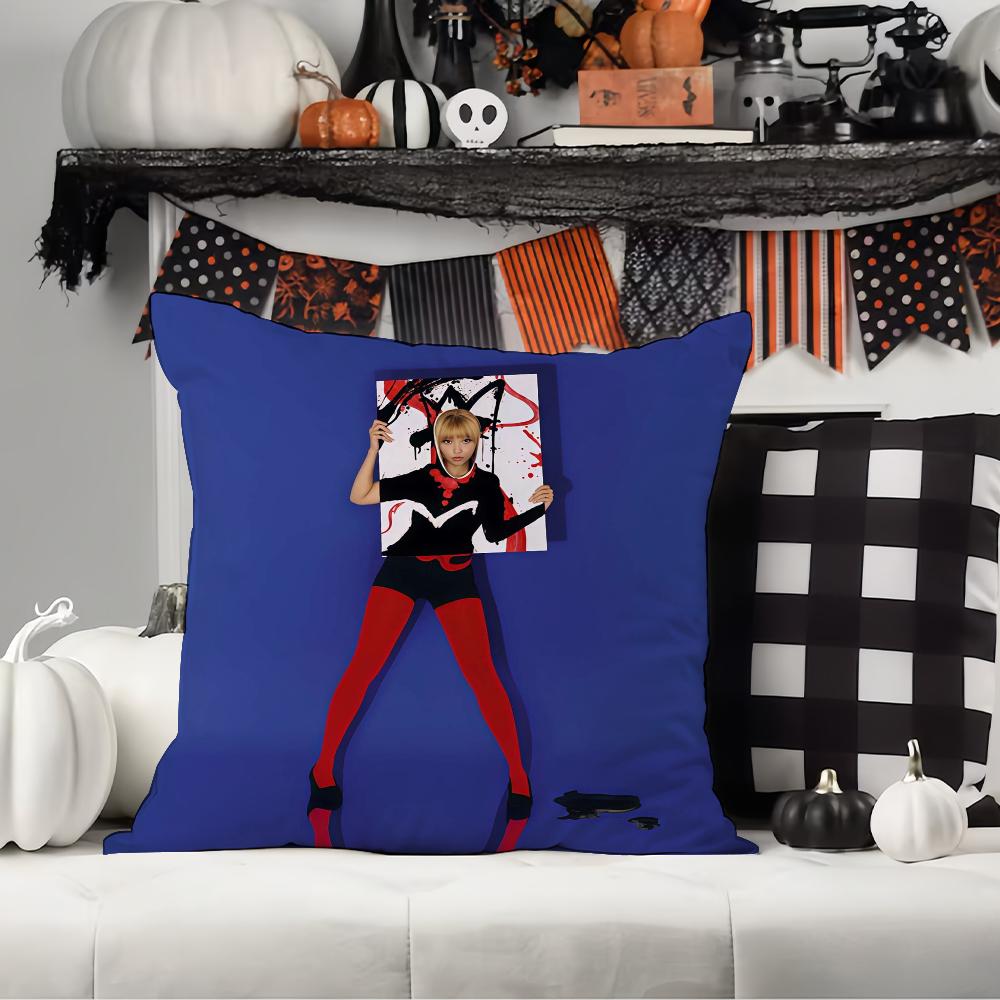 Swedish singer  B-Bladee 333  Pillow Case Office Cushions Suitable For Sofa Car Bedroom Decorative Cushion Cover 12x12Inch