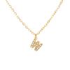 A-Z Initial Letter Pendant Necklace Gold Color Stainless Steel Clear Zircon Women Trendy Choker Minimalist Alphabet Jewelry Gift