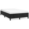 VidaXL Bed Frames, Upholstered Bed with Slatted Base, Double Bed with Footboard, Adult Bedroom Bed, Modern, Black 120x190 379530