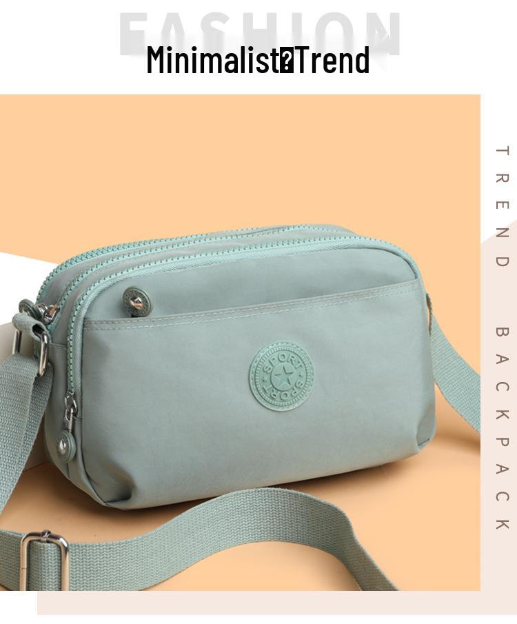 2025 Dámská lehká vícevrstvá vodoodpudivá crossbody taška s více kapsami