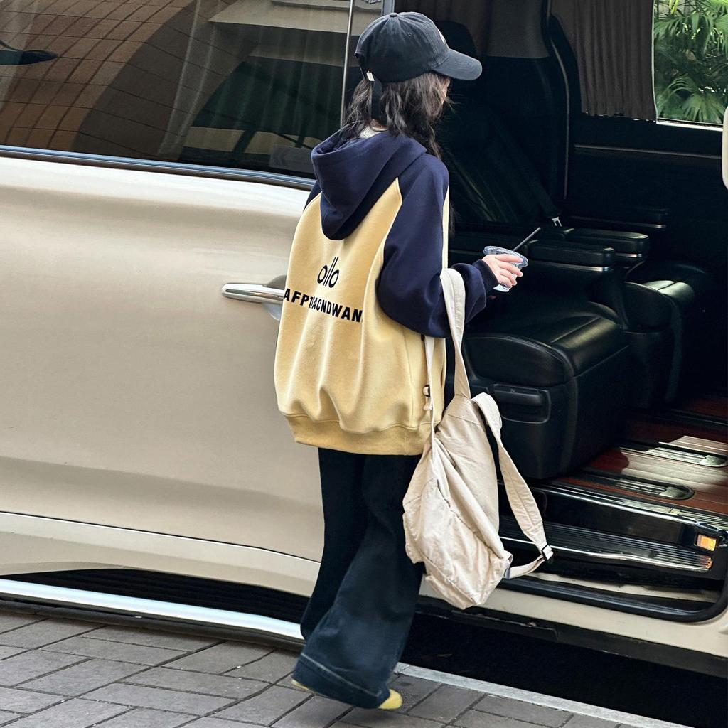 2025 Girls' Casual Hooded Sweatshirt and Pants Set for Middle School Students - Trendy Autumn Style