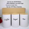 Eco-friendly Round Iron Can with Bamboo Lid for Coffee, Tea, or Sugar Storage