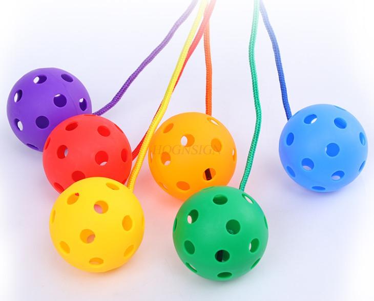 1Pcs Kick Throw Jump Ball Children'S Jump Ball Kindergarten Outdoor Jump Toys Single Leg Kick Throw Loop Loop Kick Jump Ball