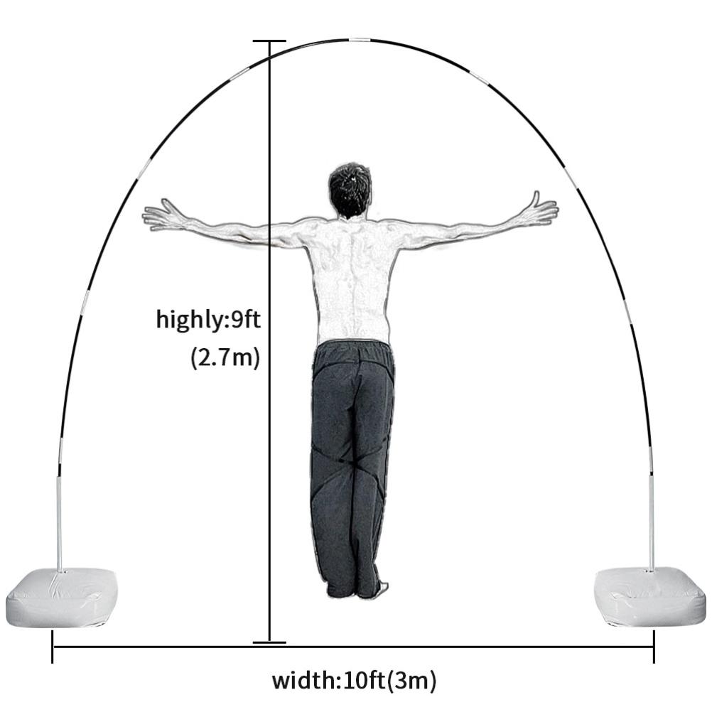 Balloon Arch Holder Kit Water Bag Hexagonal Base Steel Pipe 15 Section Fiber Rod Pump Ring Buckle