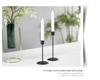 Simple Modern Wrought Iron Tabletop Candlestick for Romantic Dinner Decor