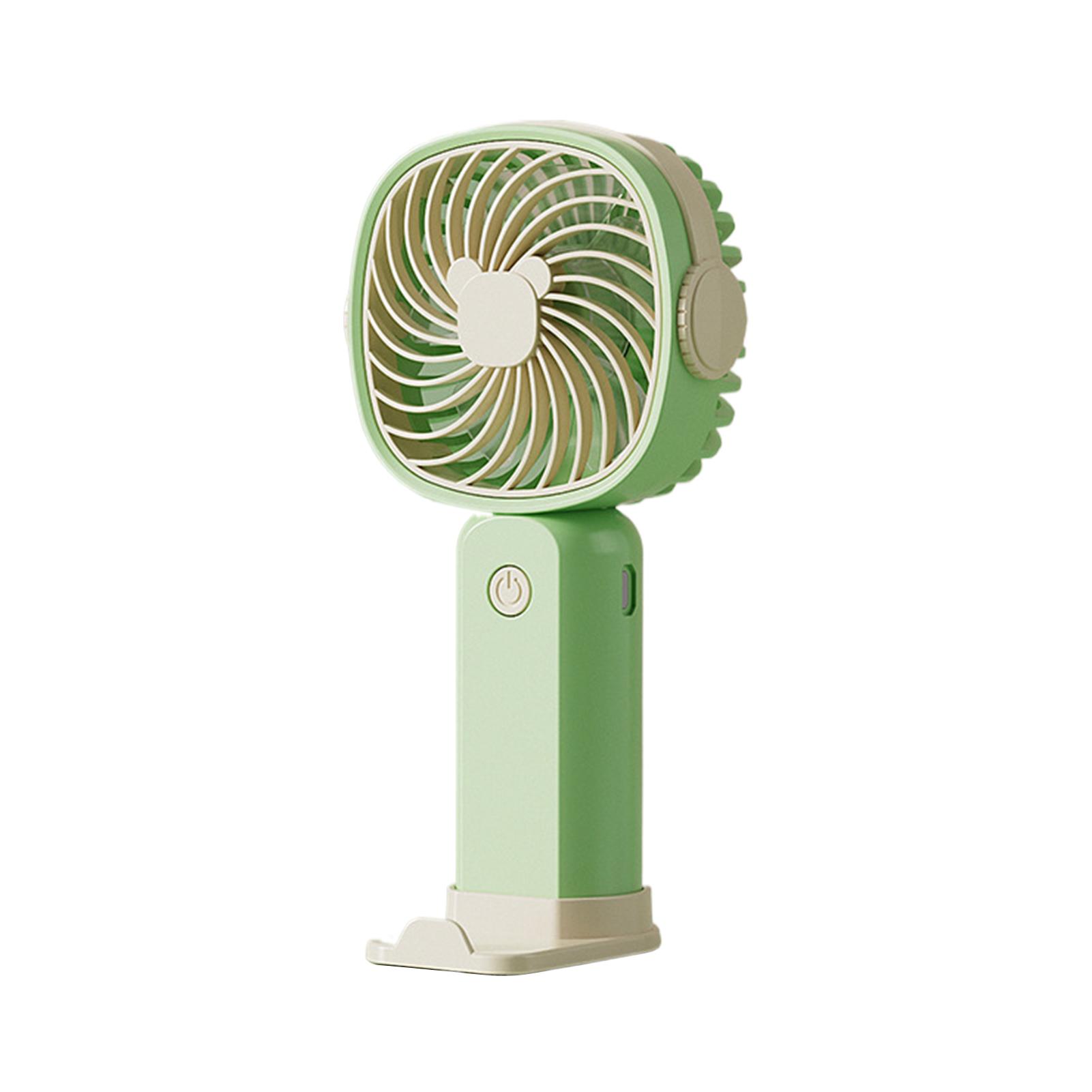 

Мини USB портативный вентилятор многофункциональный настольный с подставкой электрический вентилятор студенческий уличный портативный небольшой вентилятор зелёный