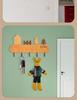 Nordic Key Hook: No-Drill Wall-Mounted Beech Wood Hallway Decoration and Storage Rack