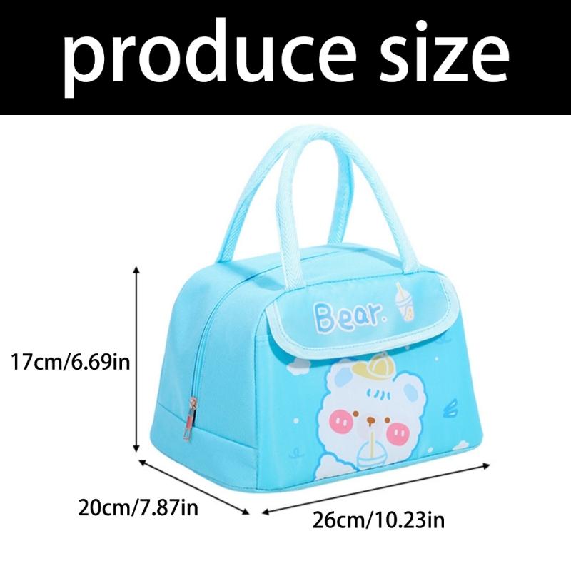 Thermals Food Bag Waterproofed Oxfords Materials Lunch Box Carriers For Outdoor Camping Daily Commutes