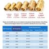 Brass Pipe Hex Nipple Fitting 1/8" 1/4" 3/8" 1/2" 3/4" 1" BSP Male Thread Quick Adapter Coupler Connector for Water Oil Gas