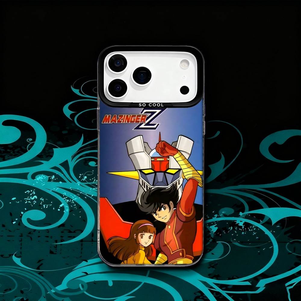 

M-Mazinger Z Robot Phone Case For iPhone 17,16,15,14,13,12,X,8,Pro,Max,Plus,SE4,Air,Mini HD Black IMD Matte iPhone17promax
