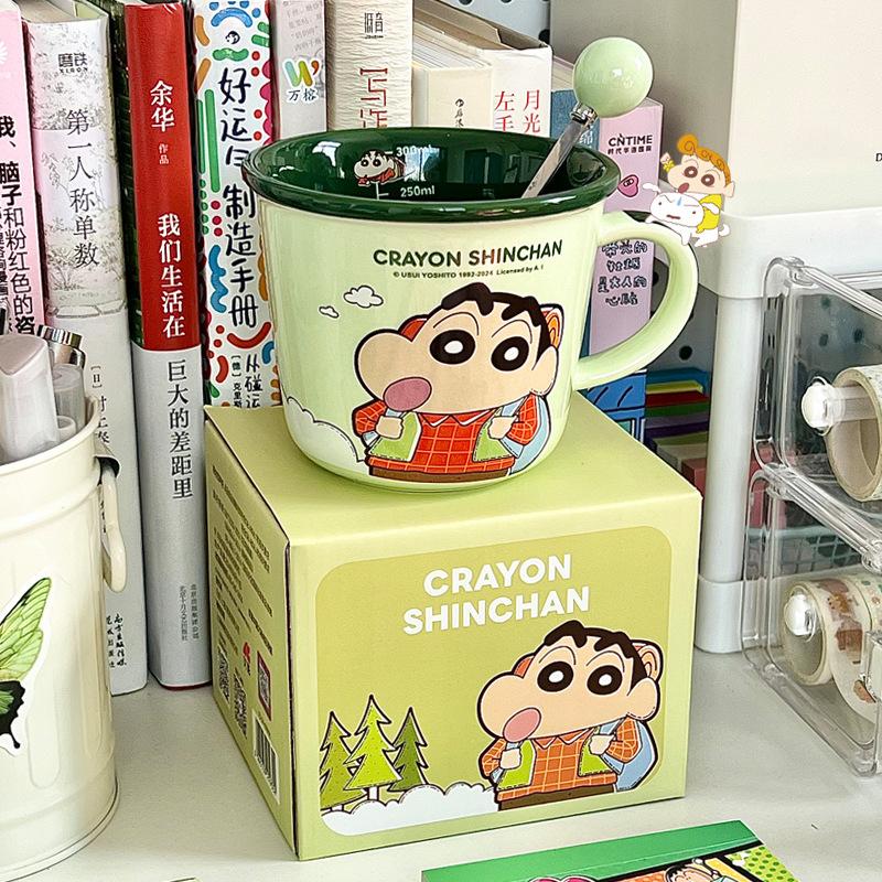 Birthday gifts for girls, girlfriends, souvenirs, cute children's crayons, Shin-chan mugs, practical gift gift boxes