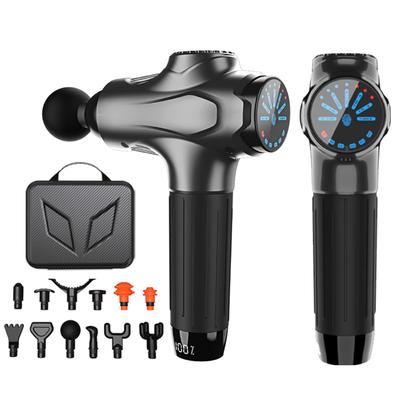 Professionelle Massagepistolen 12 Köpfe Intelligente Massagepistole Für Körper Nacken Rücken Elektrische Handheld-Faszienpistole Muskelentspannung Massagegerät
