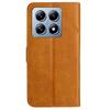 For Xiaomi 14T Leather Case Line Pattern Wallet Phone Cover