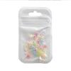 50 Pcs Flowers Nail Art Charms Resin Nail Charms Decoration 3D Jelly Flower Decals Summer Manicure Accessories Salon Supply Diy