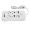 6 Way Power Strip with 4 USB and 1 Type C Port Europn Standard Power Socket with   2 Meter Cable
