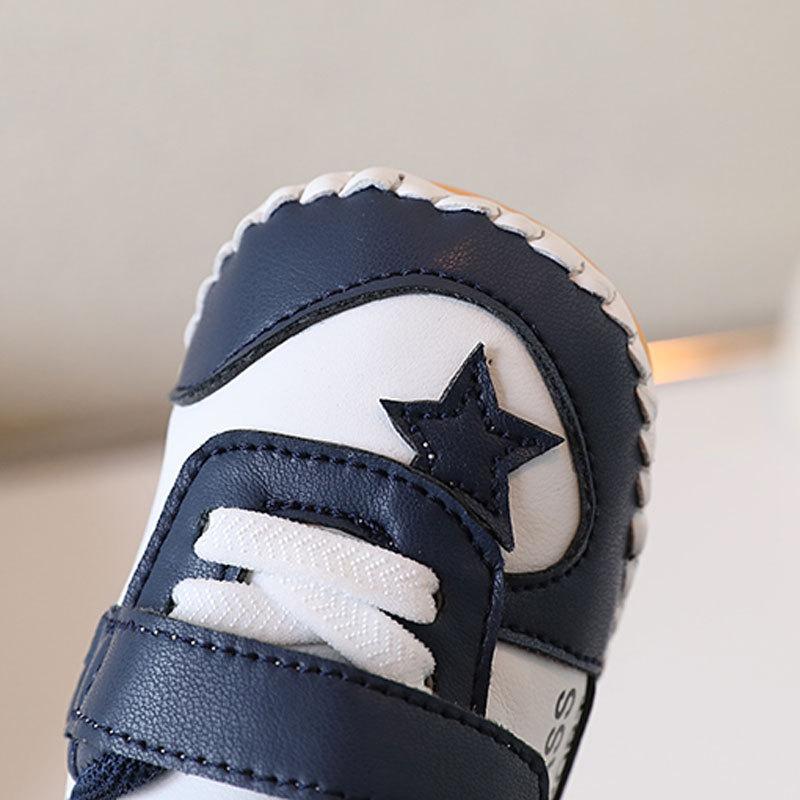 Spring and Autumn New 0-1 Year Old Boys and Girls Baby Soft Sole White Shoes 2-7-13 Month Newborn Toddler Shoes