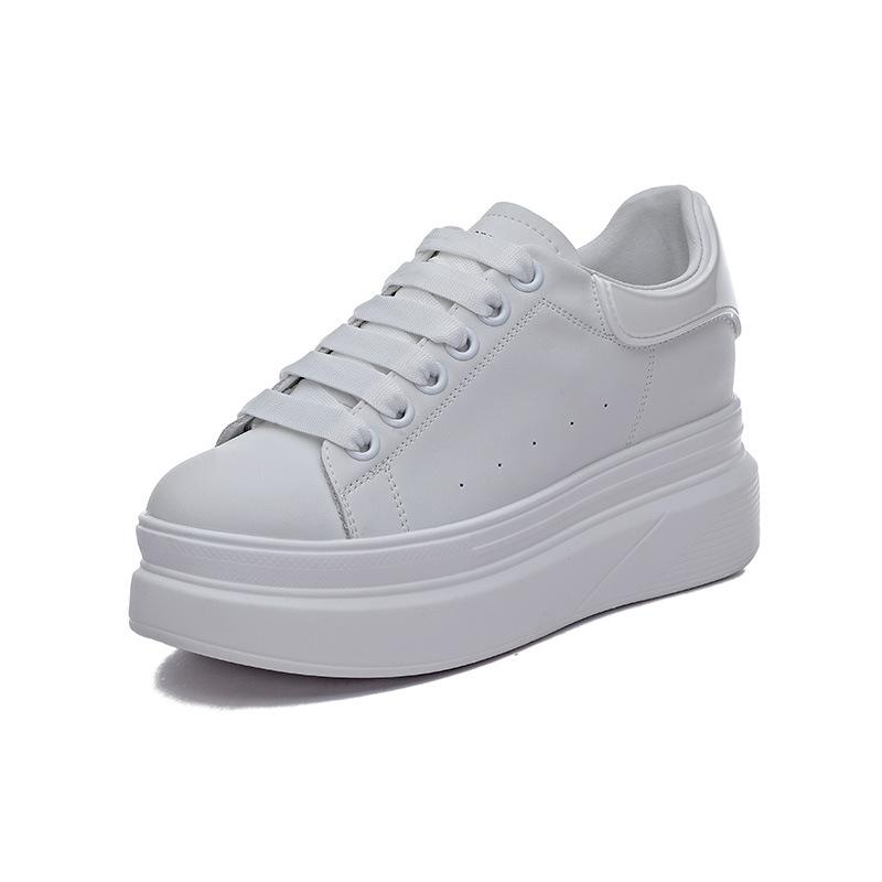 Trend Sunday Autumn New Single Shoes Platform Height Increase Leisure Sports Little White Shoes Student Shoes