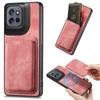 For Motorola Edge 50 Neo 5G Case Compatible with MagSafe Leather Back Cover with Detachable Card Holder