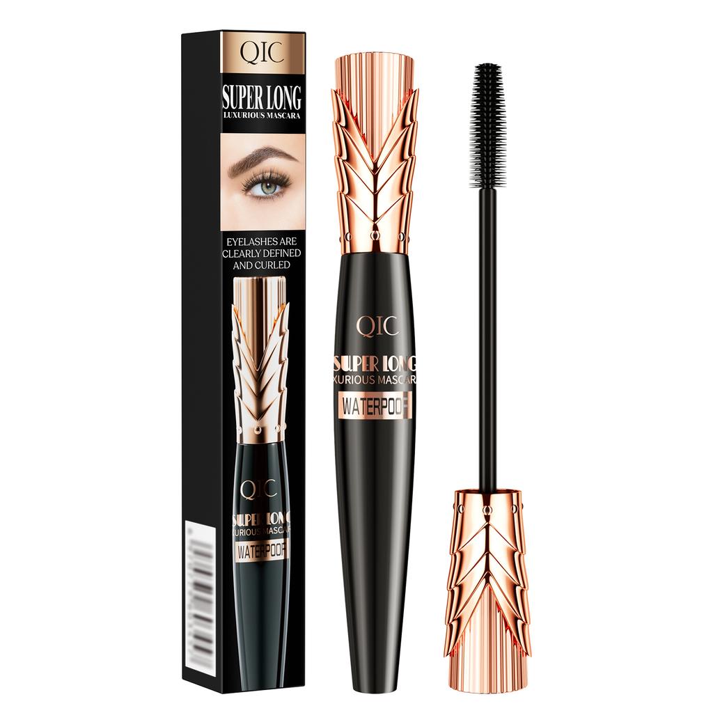 Waterproof 4D Mascara Thick Long Smudge-proof Plump Encrypted Long-lasting Curling Large Eye Makeup Makeup Tools