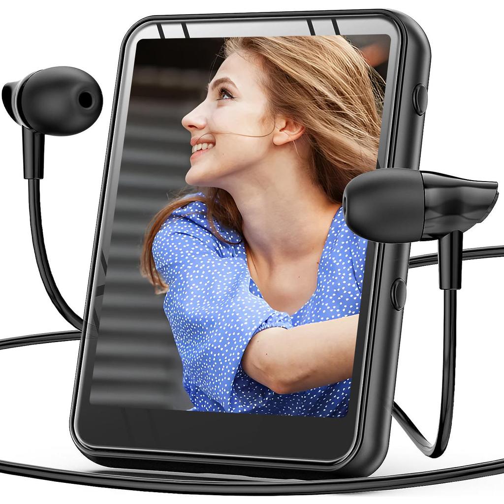 New M9 Metal MP3 Player 32GB Bluetooth 5.3 Built-in Speaker 2.4 Inch Large Touch Screen With E-book Pedometer Recording Radio Video