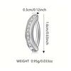 Sexy mit Zirkonia besetzter modischer personalisierter zarter Bauchnabelring