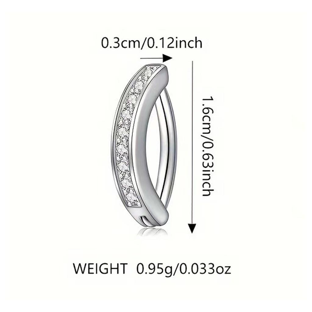 Sexy mit Zirkonia besetzter modischer personalisierter zarter Bauchnabelring